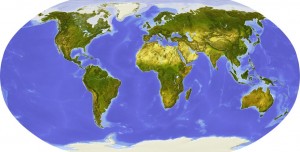 World flat map